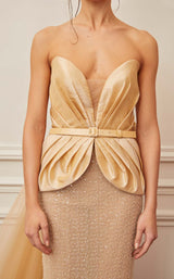 3 of 3 Gatti Nolli Couture OP5357 Dress Gold
