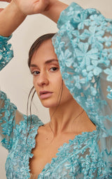 3 of 3 Gatti Nolli Couture OP5375 Dress Aqua