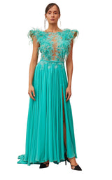 1 of 3 Gatti Nolli Couture OP5380 Dress Aqua