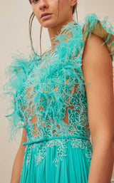 3 of 3 Gatti Nolli Couture OP5380 Dress Aqua