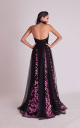 2 of 3 Gatti Nolli Couture OP5675 Dress Black-Purple