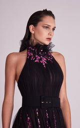 3 of 3 Gatti Nolli Couture OP5675 Dress Black-Purple