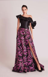 1 of 2 Gatti Nolli Couture OP5676OP5728 Dress Black-Purple