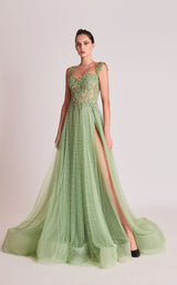 1 of 2 Gatti Nolli Couture OP5682 Dress Light-Green