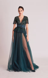 1 of 2 Gatti Nolli Couture OP5699OP5700 Dress Teal