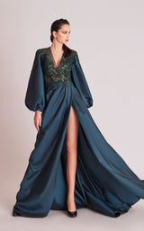 1 of 2 Gatti Nolli Couture OP5701 Dress Teal