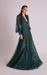 1 of 2 Gatti Nolli Couture OP5702 Dress Teal