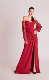 1 of 2 Gatti Nolli Couture OP5707 Dress Red