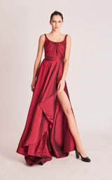 1 of 2 Gatti Nolli Couture OP5740 Dress Wine