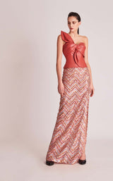 1 of 2 Gatti Nolli Couture OP5742OP5743 Dress Dark-Mauve-Multi