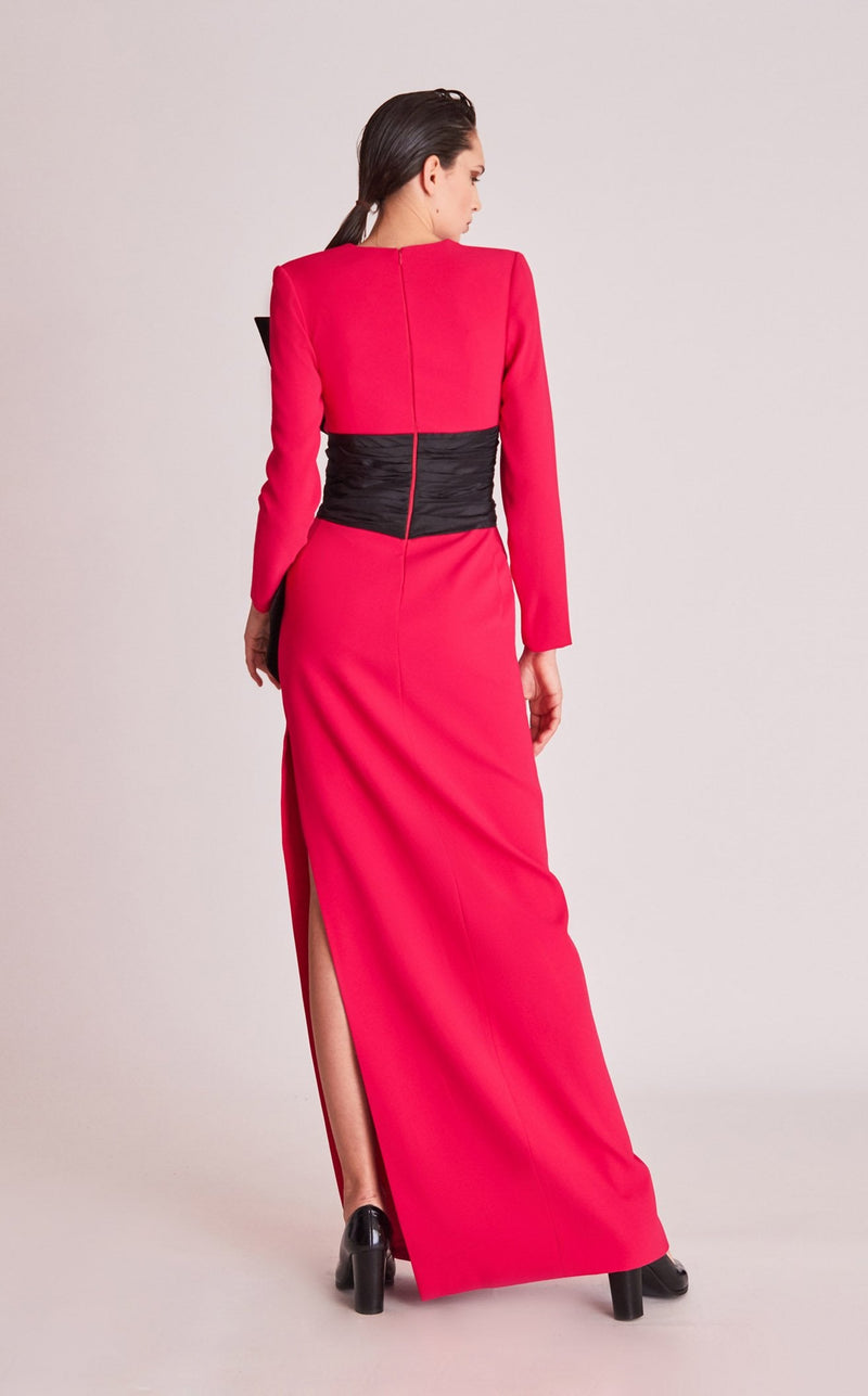 Gatti Nolli Couture OP5744 Dress Fuchsia-Black