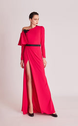 1 of 2 Gatti Nolli Couture OP5746 Dress Fuchsia-Black
