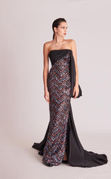 1 of 3 Gatti Nolli Couture OP5747 Dress Black-Multi
