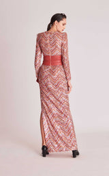 2 of 2 Gatti Nolli Couture OP5793 Dress Dark-Mauve-Multi