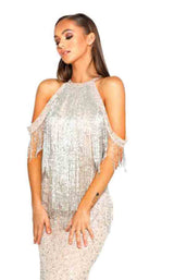 6 of 8 Portia and Scarlett PS1961 Nude/Silver