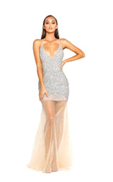 2 of 8 Portia and Scarlett PS1963 Silver/Nude