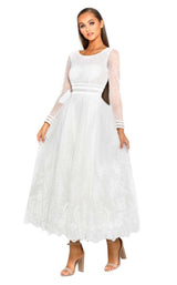 2 of 7 Portia and Scarlett PS2007 White