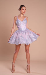 3 of 3 Portia and Scarlett PS21008 Dress Silver-Blush