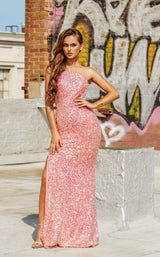 2 of 4 Portia and Scarlett PS21014 Dress Pink-Multi