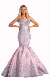 1 of 3 Portia and Scarlett PS21029 Dress Silver-Blush