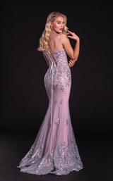 3 of 3 Portia and Scarlett PS21038 Dress Silver-Blush