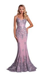 1 of 3 Portia and Scarlett PS21038 Dress Silver-Blush