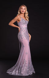 2 of 3 Portia and Scarlett PS21038 Dress Silver-Blush