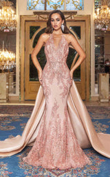 1 of 3 Portia and Scarlett PS21040 Dress Rose-Gold