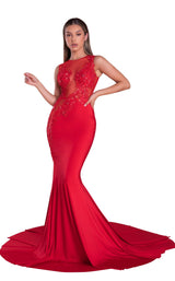 1 of 6 Portia and Scarlett PS21108 Dress Red