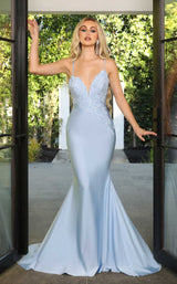 3 of 6 Portia and Scarlett PS21112 Dress Powder-Blue