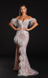 2 of 6 Portia and Scarlett PS21127 Dress Silver