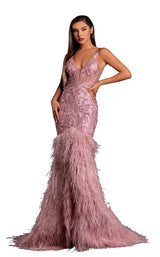 1 of 6 Portia and Scarlett PS21128 Dress Blush