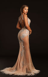 3 of 3 Portia and Scarlett PS21129 Dress Nude-Silver