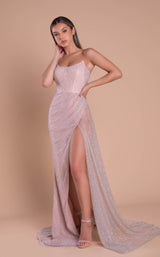 2 of 3 Portia and Scarlett PS21164 Dress Stone-Ab