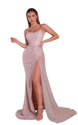 1 of 3 Portia and Scarlett PS21164 Dress Stone-Ab