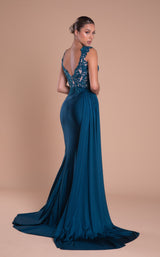 4 of 4 Portia and Scarlett PS21169 Dress Teal