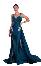 1 of 2 Portia and Scarlett PS21170 Dress Teal