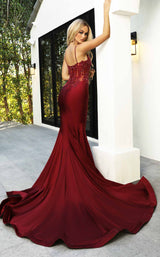 6 of 6 Portia and Scarlett PS21175 Dress Deep-Red
