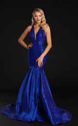 2 of 6 Portia and Scarlett PS21181 Dress Cobalt