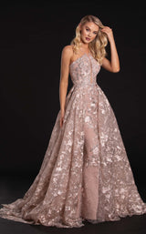 2 of 3 Portia and Scarlett PS21184 Dress Stone