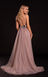 3 of 3 Portia and Scarlett PS21185 Dress Mauve-Silver