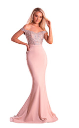 1 of 2 Portia and Scarlett PS21190 Dress Stone