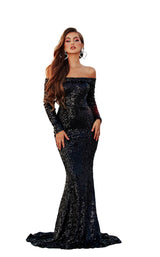 1 of 4 Portia and Scarlett PS21200 Dress Black