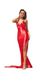 1 of 4 Portia and Scarlett PS21211 Dress Red