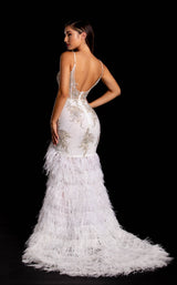 3 of 3 Portia and Scarlett PS21220 Dress Ivory-Gold