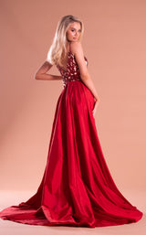 4 of 4 Portia and Scarlett PS21223 Dress Red-Nude