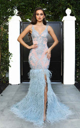 2 of 6 Portia and Scarlett PS21234 Dress Powder-Blue