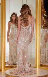 2 of 2 Portia and Scarlett PS21412c Dress Silver-Nude