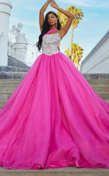 2 of 6 Portia and Scarlett PS22030 Dress Hot-Pink