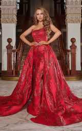 1 of 3 Portia and Scarlett PS22039 Dress Red